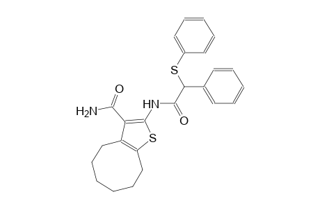2-{[phenyl(phenylsulfanyl)acetyl]amino}-4,5,6,7,8,9-hexahydrocycloocta[b]thiophene-3-carboxamide
