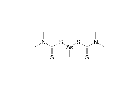 Carbamodithioic acid, dimethyl-, bis(anhydrosulfide) with methylarsonodithious acid