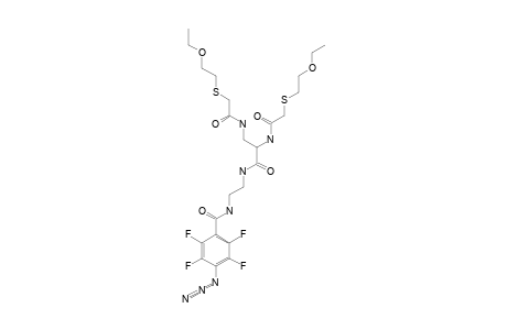 4-azido-N-[2-[2,3-bis[[2-(2-ethoxyethylthio)acetyl]amino]propanoylamino]ethyl]-2,3,5,6-tetrafluoro-benzamide