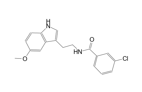 3-chloro-N-[2-(5-methoxy-1H-indol-3-yl)ethyl]benzamide