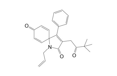 1-Allyl-3-(3,3-dimethyl-2-oxobutyl)-4-phenyl-1-azaspiro[4.5]deca-3,6,9-triene-2,8-dione