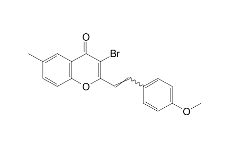 3-bromo-2-(p-methoxystyryl)-6-methylchromone