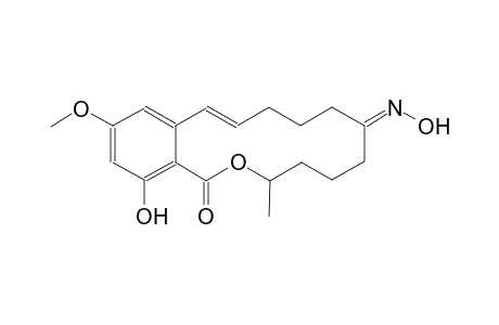 (3S,7Z)-16-hydroxy-14-methoxy-3-methyl-3,4,5,6,9,10-hexahydro-1H-2-benzoxacyclotetradecin-1,7(8H)-dione 7-oxime