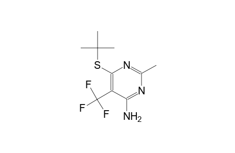 6-(tert-butylsulfanyl)-2-methyl-5-(trifluoromethyl)-4-pyrimidinamine