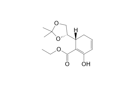 (R)-6-((S)-2,2-Dimethyl-[1,3]dioxolan-4-yl)-2-hydroxy-cyclohexa-1,3-dienecarboxylic acid ethyl ester