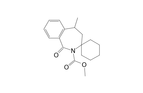 2H-Benzazepine-2-carboxylic acid, 1,3,4,5-tetrahydro-5-methyl-1-oxo-3-spirocyclohexane-, methyl ester