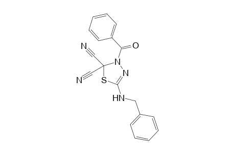 3-Benzoyl-5-benzylamino-2,3-dihydro-[1,3,4]-thiadiazol-2,2-dicarbonitrile