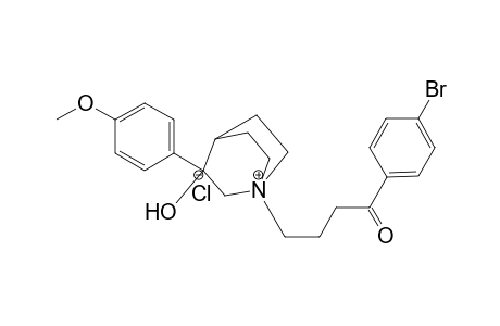 3-p-methoxyphenyl-3-hydroxy-N-(4'-p-bromophenyl-4'-oxobutyl)quinuclidinium chloride
