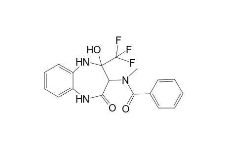N-methyl-N-[4-oxidanyl-2-oxidanylidene-4-(trifluoromethyl)-3,5-dihydro-1H-1,5-benzodiazepin-3-yl]benzamide