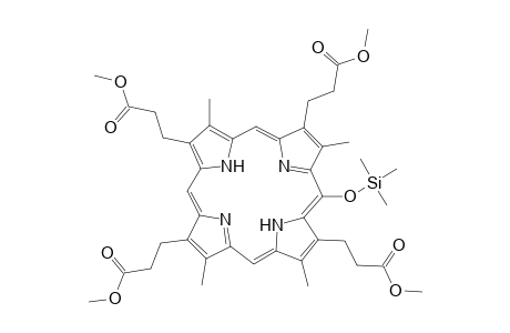 21H,23H-Porphine-2,7,12,18-tetrapropanoic acid, 3,8,13,17-tetramethyl-.beta.7(or .beta.12)-[(trimethylsilyl)oxy]-, tetramethyl ester
