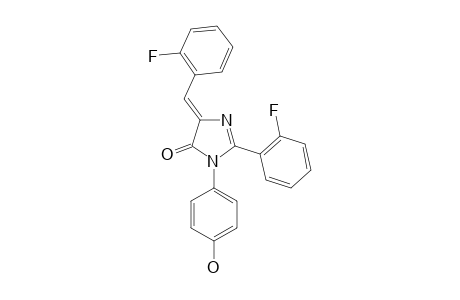1-(PARA-HYDROXYPHENYL)-2-(ORTHO-FLUOROPHENYL)-(4E)-(ORTHO-FLUOROPHENYLIDENE)-2-IMIDAZOLIN-5-ONE