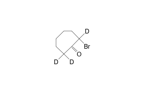 2-Bromo-2,7,7-trideuterio-cycloheptanone
