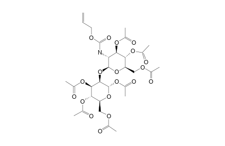 1,3,4,6-TETRA-O-ACETYL-2-O-(3,4,6-TRI-O-ACETYL-2-ALLYLOXYCARBONYLAMINO-2-DESOXY-BETA-D-GLUCOPYRANOSYL)-ALPHA-D-MANNOPYRANOSE