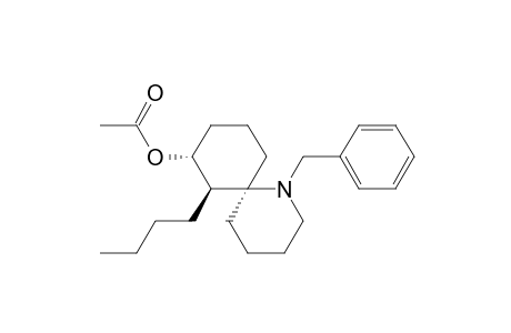 1-Azaspiro[5.5]undecan-8-ol, 7-butyl-1-(phenylmethyl)-, acetate (ester), (6.alpha.,7.beta.,8.alpha.)-(.+-.)-