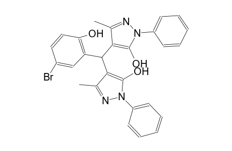 4,4'-((5-bromo-2-hydroxyphenyl)methylene)bis(3-methyl-1-phenyl-1H-pyrazol-5-ol)