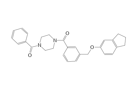 3-[(4-benzoyl-1-piperazinyl)carbonyl]benzyl 2,3-dihydro-1H-inden-5-yl ether