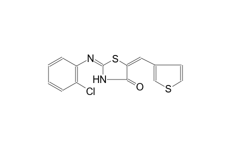 (2E,5E)-2-[(2-chlorophenyl)imino]-5-(3-thienylmethylene)-1,3-thiazolidin-4-one
