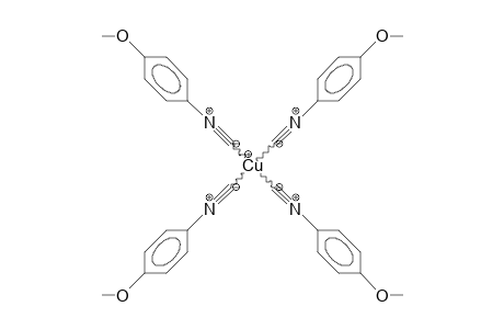 Tetrakis([4-anisyl]isocyanato) copper(I) cation