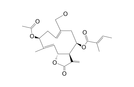 3-BETA-ACETYLOXY-14-HYDROXY-8-BETA-TIGLOYLOXYCOSTUNOLIDE