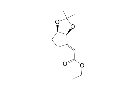Ethyl E-(1'RS,5'RS)-(3',3'-dimethyl-2',4'-dioxabicyclo[3.3.0]oct-6'-ylidene)acetate