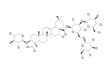 #5;SAPONARIOSIDE-G;3-O-BETA-D-XYLOPYRANOSYL-16-ALPHA-HYDROXY-GYPSOGENIC-ACID-28-O-BETA-D-GLUCOPYRANOSYL-(1-6)-[BETA-D-GLUCOPYRANOSYL-(1-3)]-BETA-D-GLUCOPYRANOS