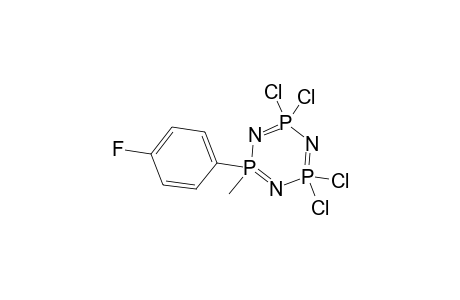 1-Methyl-1-(p-fluorophenyl)tetrachlorocyclotriphosphazene