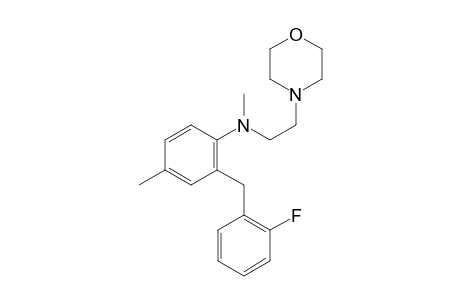 2-(2-Fluorobenzyl)-N,4-dimethyl-N-(2-morpholinoethyl)aniline