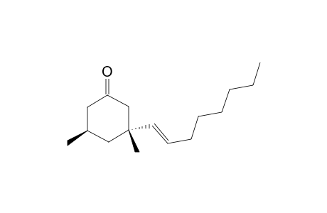 3,5-Dimethyl-3-((E)-1-octenyl)cyclohexanone