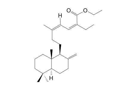 15-(1-Carbethoxypropyliden)-8(17),13(Z)-labdadiene