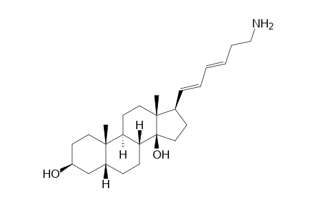(E,E)-17.beta.(6-Aminohexa-1,3-dienyl)-5.beta.-androstane-3.beta.,14.beta.-diol