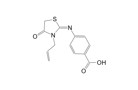 benzoic acid, 4-[[(2E)-4-oxo-3-(2-propenyl)thiazolidinylidene]amino]-