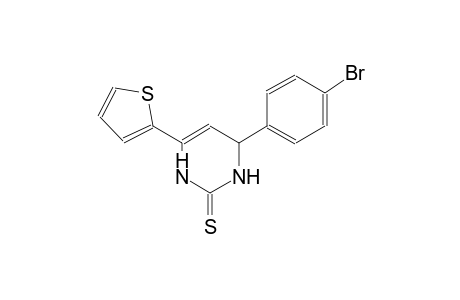 4-(4-bromophenyl)-6-(2-thienyl)-3,4-dihydro-2(1H)-pyrimidinethione