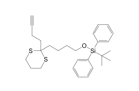 2-(4-tert-Butyldiphenylsilyloxybutyl)-2-(3-butynyl)-1,3-dithiane