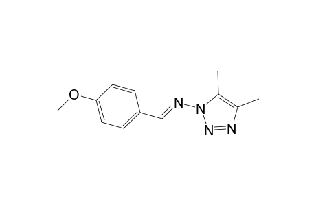 1H-1,2,3-Triazol-1-amine, N-[(4-methoxyphenyl)methylene]-4,5-dimethyl-