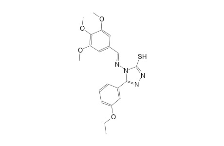 5-(3-ethoxyphenyl)-4-{[(E)-(3,4,5-trimethoxyphenyl)methylidene]amino}-4H-1,2,4-triazol-3-yl hydrosulfide