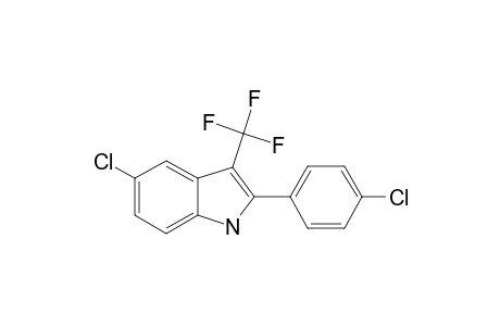 5-CHLORO-2-(4-CHLOROPHENYL)-3-(TRIFLUOROMETHYL)-INDOLE