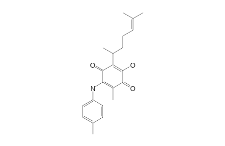 2-(1,5-DIMETHYL-4-HEXENYL)-3-HYDROXY-6-[(4'-METHYLPHENYL)-AMINE]-1,4-BENZOQUINONE