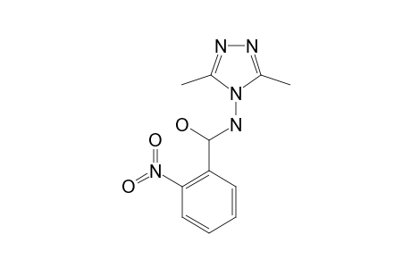 (4H-3,5-DIMETHYL-1,2,4-TRIAZOLE-4-YLAMINO)-(2-NITROPHENYL)-METHANOL