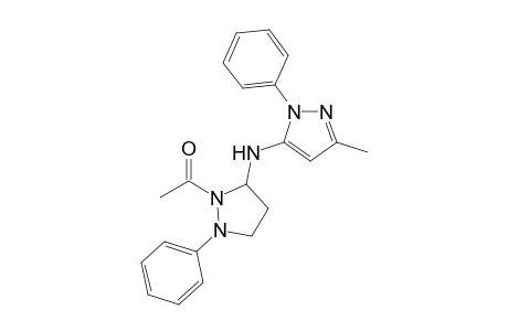 5-[(1'-Acetyl-2'-phenylpyrazolidin-5'-yl)amino]-3-methyl-1-phenylpyrazole