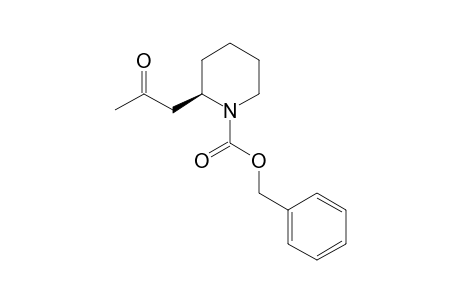 (R)-N-Benzyloxycarbonyl-2-(2-oxopropyl)piperidine