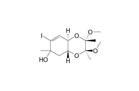 (2S,3S,4aR,8aR)-7-Iodo-2,3-dimethoxy-2,3,6-trimethyl-2,3,4a,5,6,8a-hexahydrobenzo[b][1,4]dioxin-6-ol