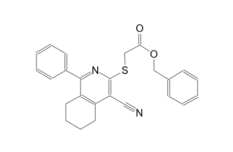 benzyl [(4-cyano-1-phenyl-5,6,7,8-tetrahydro-3-isoquinolinyl)sulfanyl]acetate