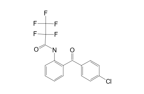 2-Amino-4'-chlorobenzophenone, N-pentafluoropropionyl-