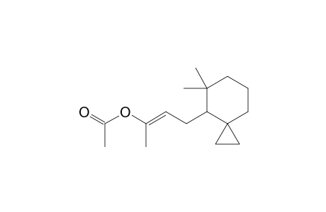 Acetic acid, 3-(5,5-dimethyl-spiro[2.5]oct-4-yl)-1-methyl-propenyl ester