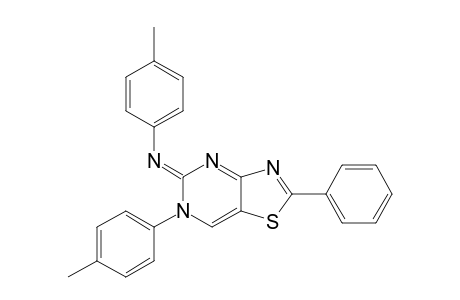 5-[(4-methylphenyl)imino]-2-phenyl-6-(4-methylphenyl)-5,6-dihydrothiazolo[4,5-d]pyrimidine