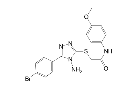 2-[[4-amino-5-(4-bromophenyl)-1,2,4-triazol-3-yl]sulfanyl]-N-(4-methoxyphenyl)acetamide