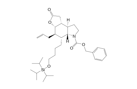 (3aS,4R,5R,5aR,8aR,8bR)-2-oxo-4-prop-2-enyl-5-[4-tri(propan-2-yl)silyloxybutyl]-3a,4,5,5a,7,8,8a,8b-octahydro-1H-furo[3,2-e]indole-6-carboxylic acid (phenylmethyl) ester