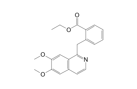 Ethyl 2-[(6',7'-dimethoxy-1'-isoquinolyl)methyl]benzoate