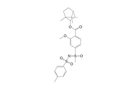 Benzoic acid, 2-methoxy-4-[S-methyl-N-[(4-methylphenyl)sulfonyl]sulfonimidoyl]-, 1,7,7-bicyclo[2.2.1]hept-2-yl ester, [1.alpha.,2.alpha.(R*),4.alpha.]-