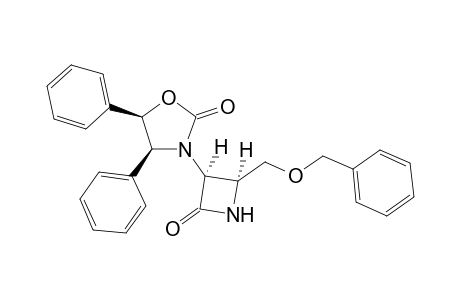 (2S,3S) 2-Bennzyloxymethyl-3-((4S,5R) 2-oxo-4,5-diphenyloxazolidin-3-yl)-1-azacyclobutan-4-one